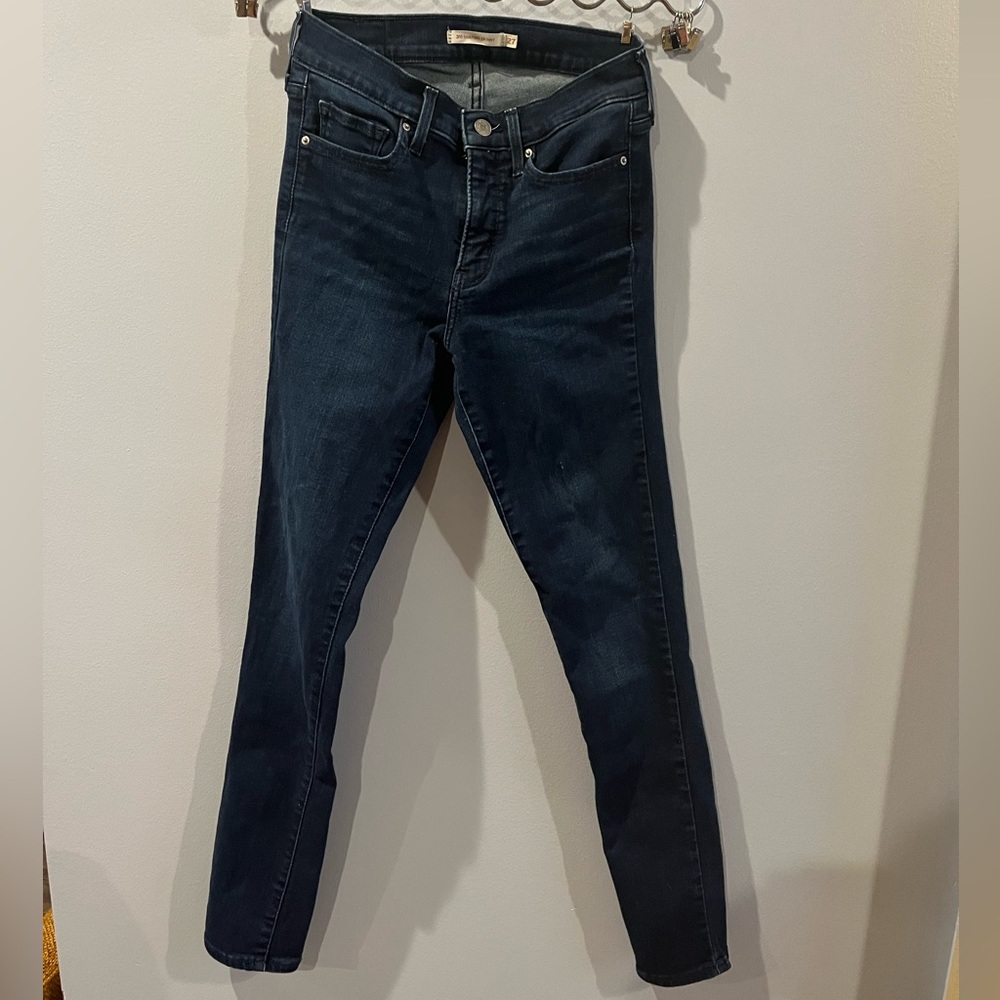 LEVI’S Women’s 311 Shaping Skinny Dark Wash Jeans Size 27 Regular Dark Indigo